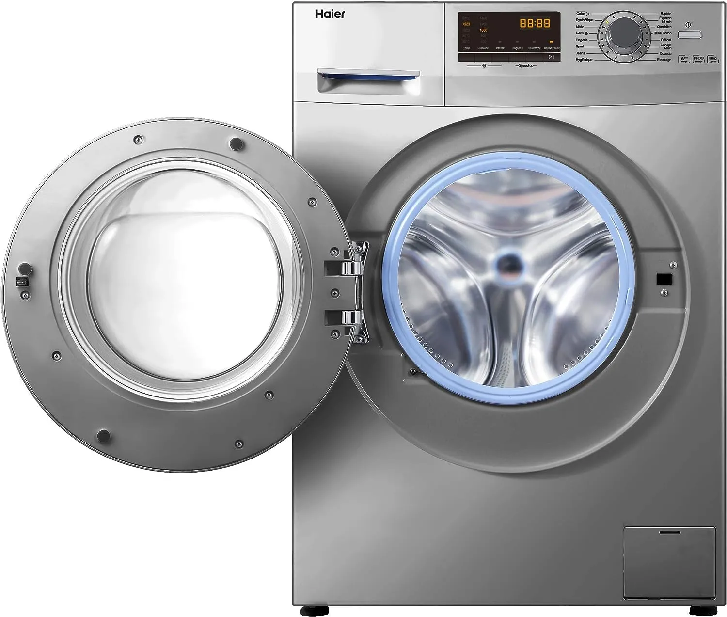 Haier 10 Kg Front Load Washing Machine, 1400 Rpm, 16 Wash Programs, Color Silver Model - HW100-14636S - 1 Year Warranty. - Image 2