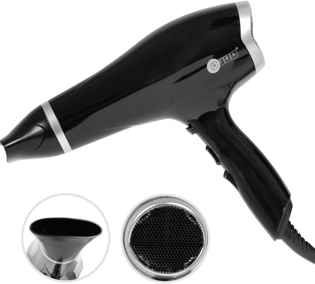 AFRA Japan Hair Dryer Black Model AF-2300HDBK | 1 Year Full Warranty - Image 2