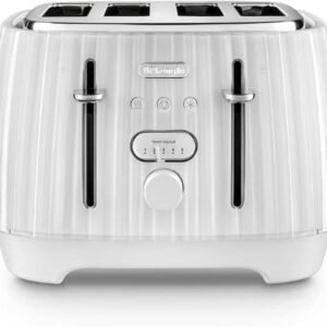 DeLonghi Ballerina Toaster 4 Slot Toaster White Model CTD4003.W