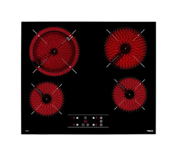 Teka 60cm Vitroceramic Hob with 4 zones and Touch Control Black Model TT6420 | 1 year warranty