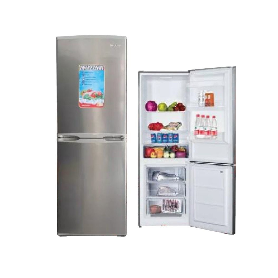SHARP 332L refrigerator Combine 3T Silver Model SJ-BH400-HS2 | 1 Year Full 5 Years Compressor Warranty