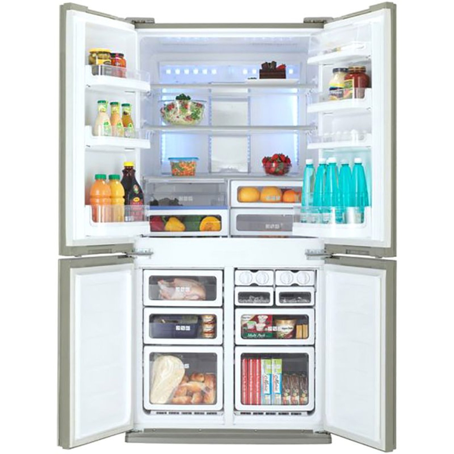 Sharp 605 Litres Refrigerator Silver Model SJ-FS85V-SL5 |1 Year Full 5 Year Compressor Warranty - Image 3