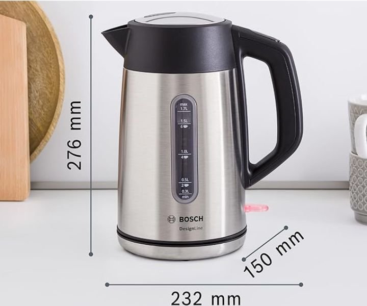 Bosch 1.7 Litres Electric Kettle Color Silver TWK4P440GB