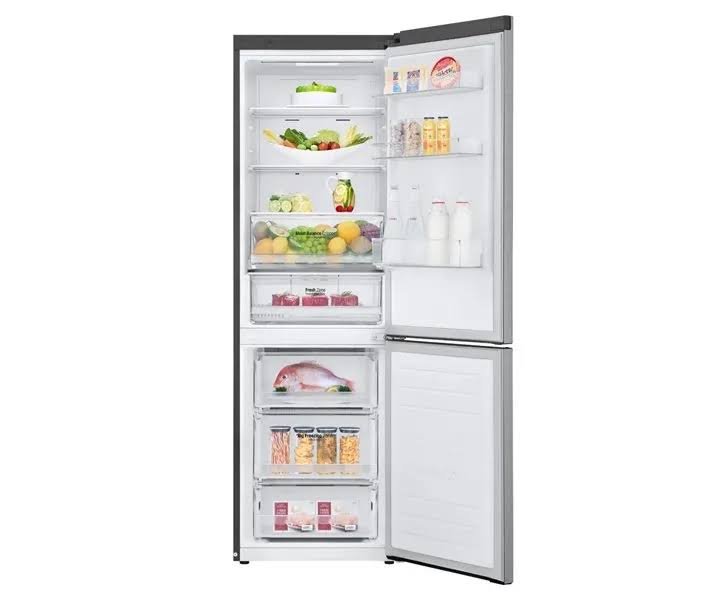 LG 459 Liter Refrigerator, Bottom Freezer, Inverter Linear Compressor, Color Silver Model - GCB459NLHM - International Version. - Image 3