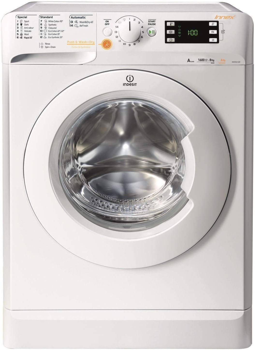 Indesit Innex 7Kg/5Kg Washer/Dryer 1400Rpm White Model XWDE-751480XWUK | 1 year warranty - Image 2
