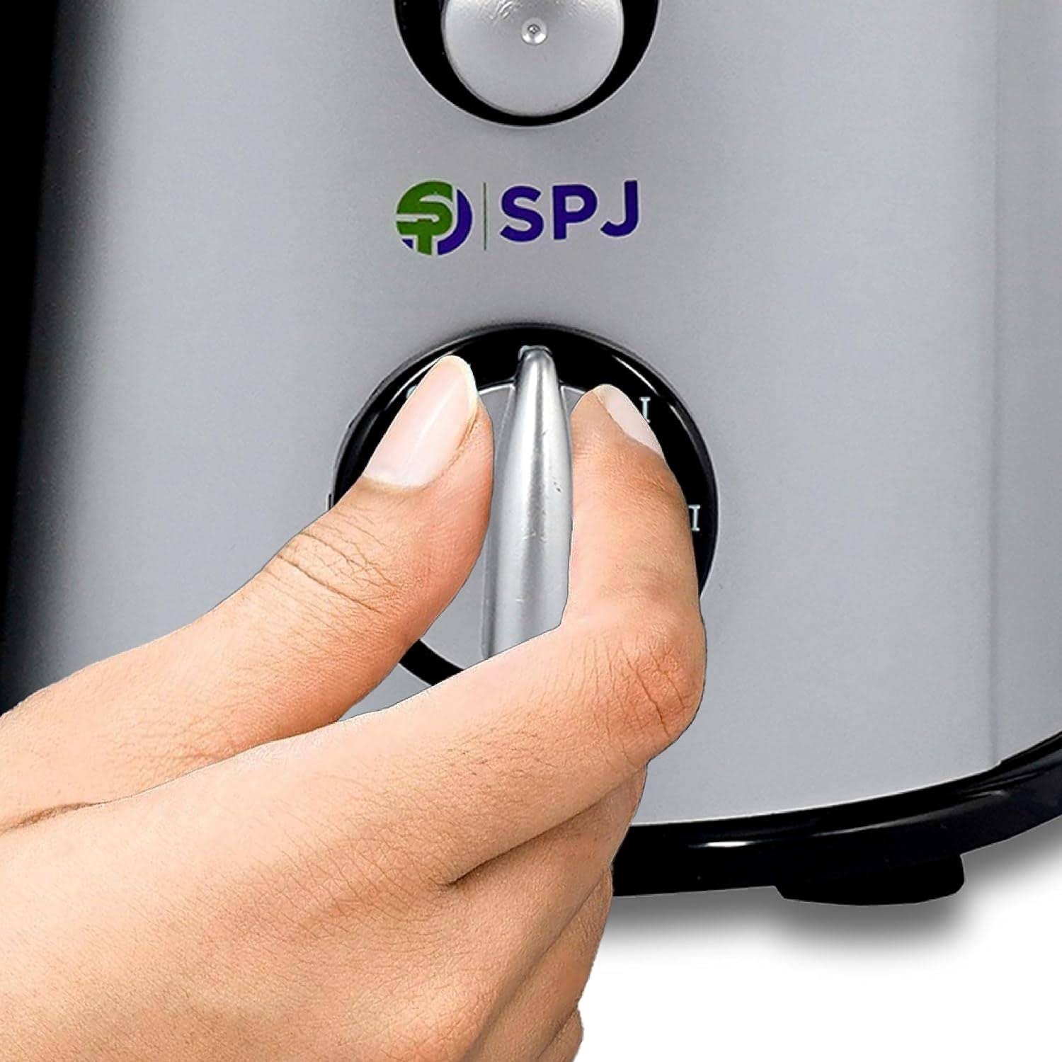 SPJ 450W Juicer Machine Stainless Steel BLACK & SILVER Model JCU-IN500M01 | 1 Year Warranty - Image 3