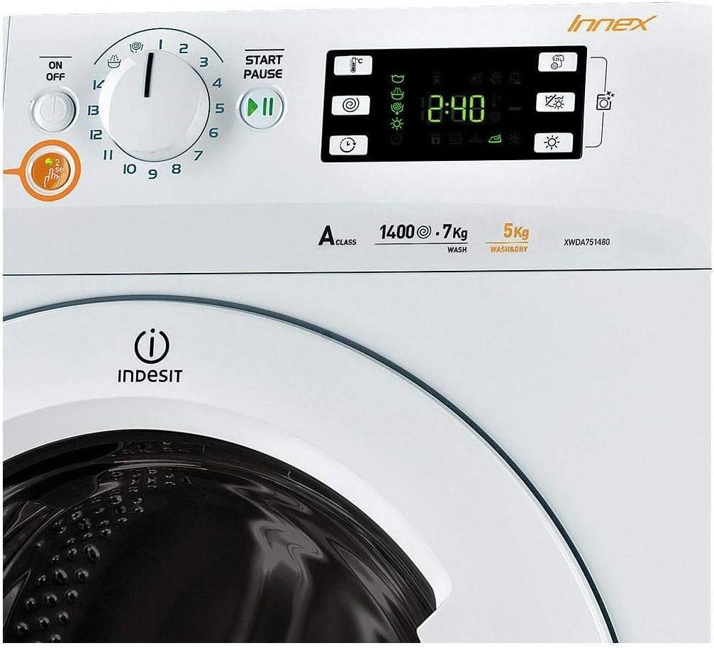 Indesit Innex 7Kg/5Kg Washer/Dryer 1400Rpm White Model XWDE-751480XWUK | 1 year warranty - Image 3