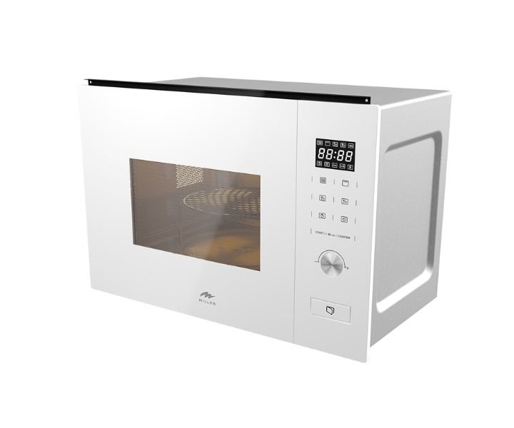 MILLEN 20 Liter Built In Microwave Oven 38 cm 8 Automatic Programs with Glass Finish White Model-MBW 381 WH | 3 Years Brand Warranty - Image 3