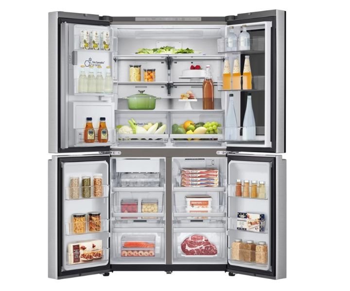 LG 649 Liter Side By Side Refrigerator, Inverter Linear Compressor, Smart ThinQ, Color Silver Model - GMX946NS9F - International Version. - Image 5