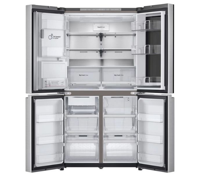 LG 649 Liter Side By Side Refrigerator, Inverter Linear Compressor, Smart ThinQ, Color Silver Model - GMX946NS9F - International Version. - Image 6
