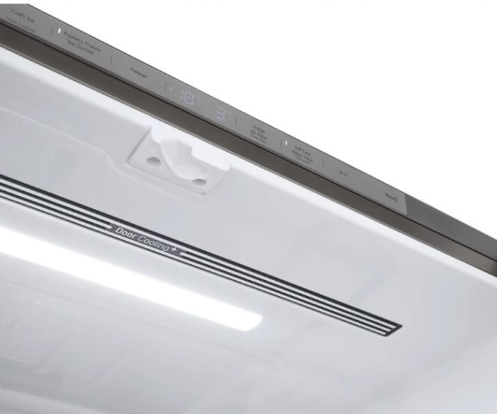 LG 649 Liter Side By Side Refrigerator, Inverter Linear Compressor, Smart ThinQ, Color Silver Model - GMX946NS9F - International Version. - Image 8
