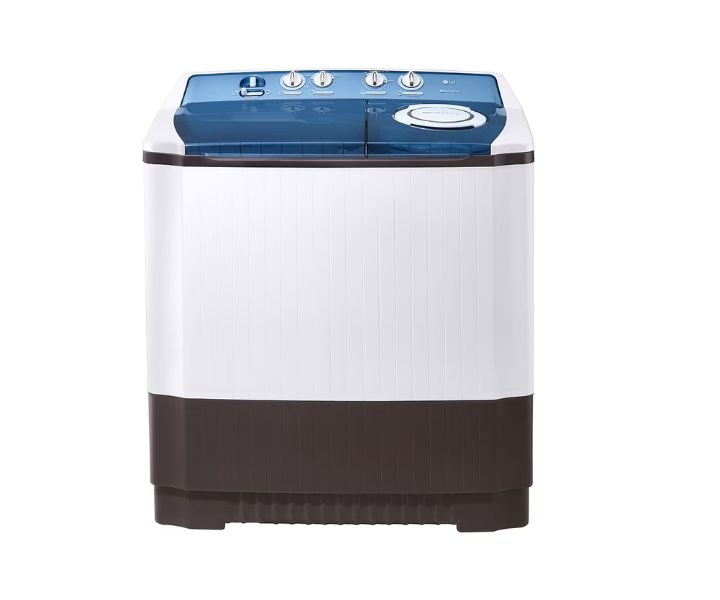 LG 16 Kg Twin Tub Washing Machine, Semi Automatic, 3 Wash Programs, Color White Model - P1860RWPC - International Version.