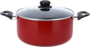 Delcasa 9pcs Non Stick Cookware Red 