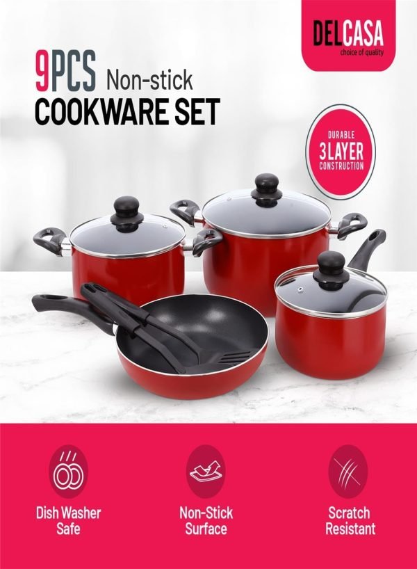 Classy Touch Non-Stick Cookware 8Pieces CT1726