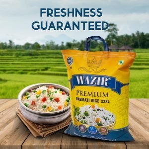 Wazir Premium Extra Long Grain Rice White XXXL Product of India 