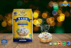 Wazir Premium Extra Long Grain Rice White XXXL Product of India 
